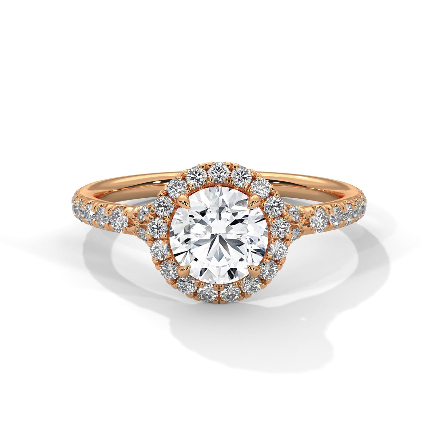 round diamond halo ring – a symbol of love and commitment