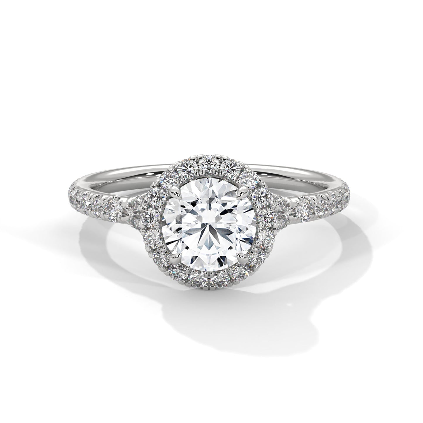 round diamond halo ring – a symbol of love and commitment