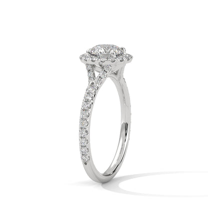 Round Diamond Halo Ring – A Symbol of Love and Commitment