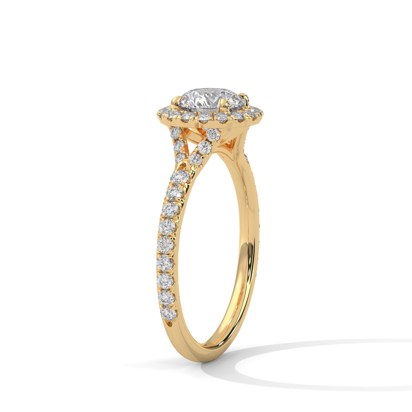 round diamond halo ring – a symbol of love and commitment