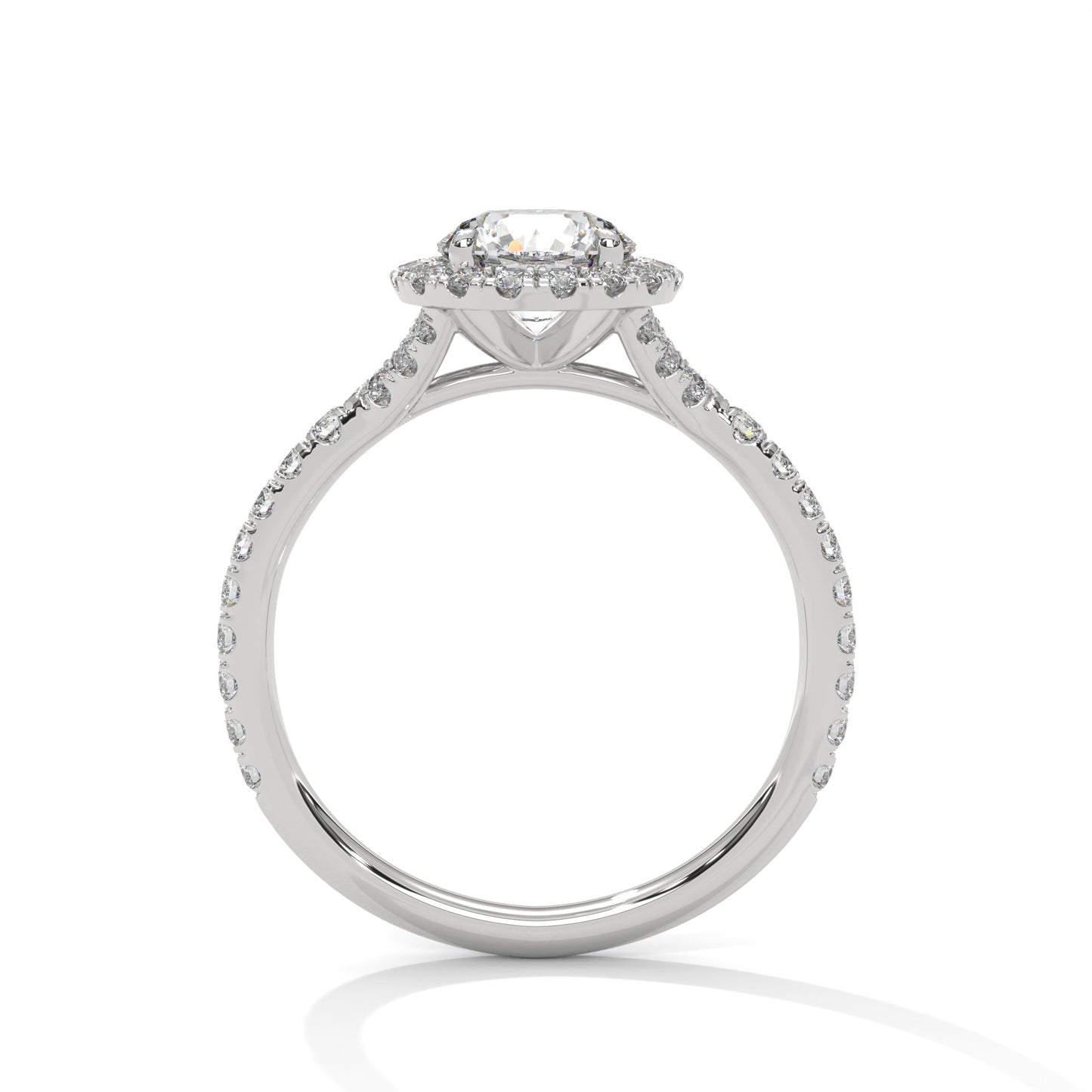 round diamond halo ring – a symbol of love and commitment