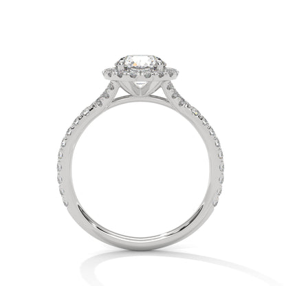 Round Diamond Halo Ring – A Symbol of Love and Commitment