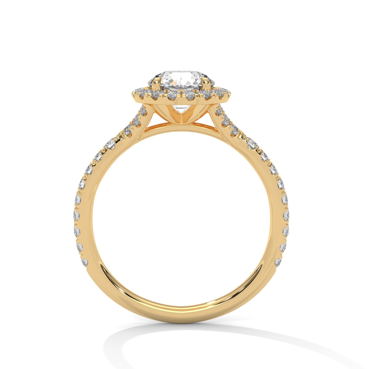 round diamond halo ring – a symbol of love and commitment