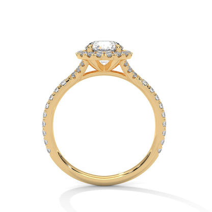 Round Diamond Halo Ring – A Symbol of Love and Commitment