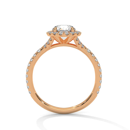 Round Diamond Halo Ring – A Symbol of Love and Commitment