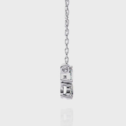Trio Diamond Pendant Necklace – Pear, Oval & Emerald Cut